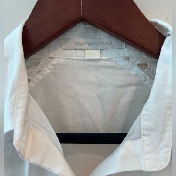Jonathan Simkhai Short sleeve shirt in white - Picture 4 of 14